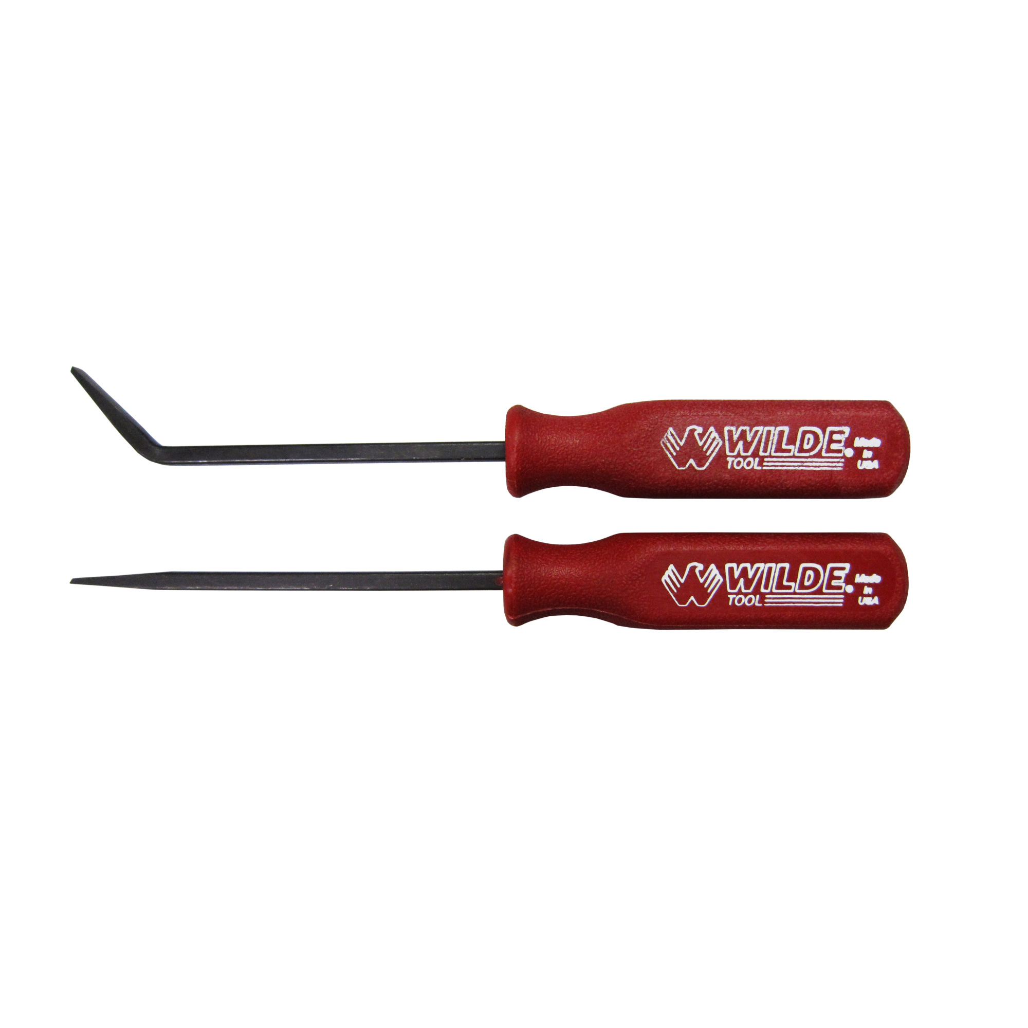 Wilde Tool 2-Piece Mini Pry Bar Set (4" Straight & Curved Bars), Model # HPB 2-SQ.B/CC